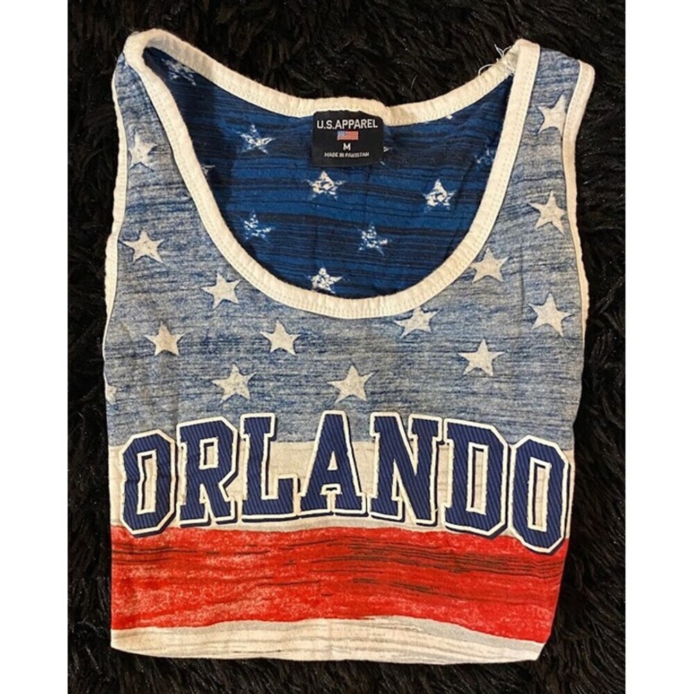 U.S. Apparel Boy's Patriotic Cotton Tank Top - Picture 6 of 8